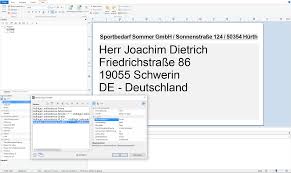 adressetiketten drucken