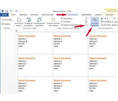 etiketten mit word drucken