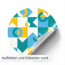 aufkleber rund selbst gestalten