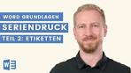 mit word etiketten drucken