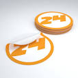 sticker rund drucken
