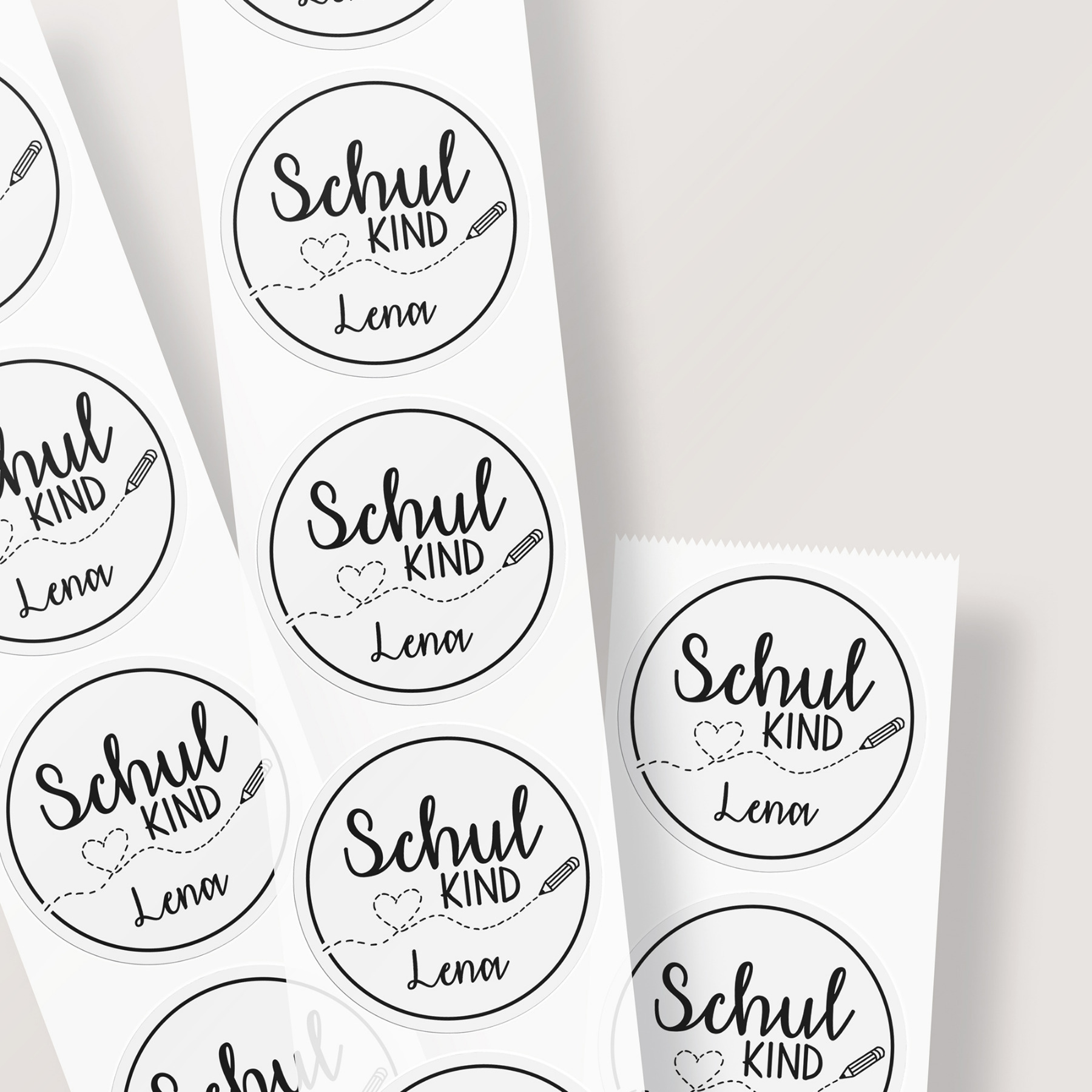 personalisierte namensaufkleber