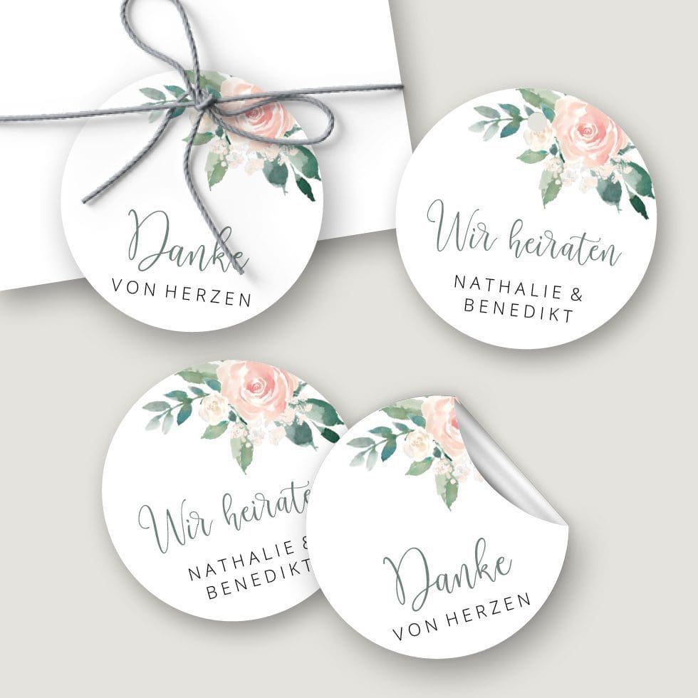 runde klebeetiketten