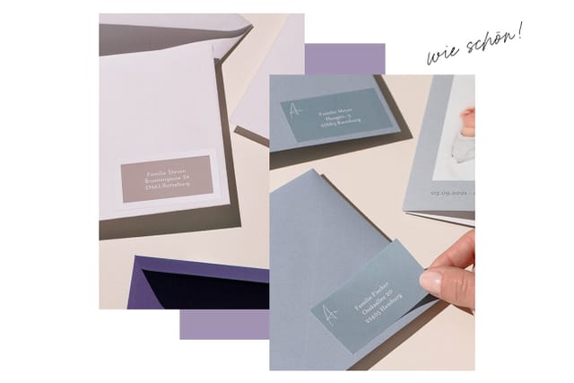 absender etiketten selbstklebend