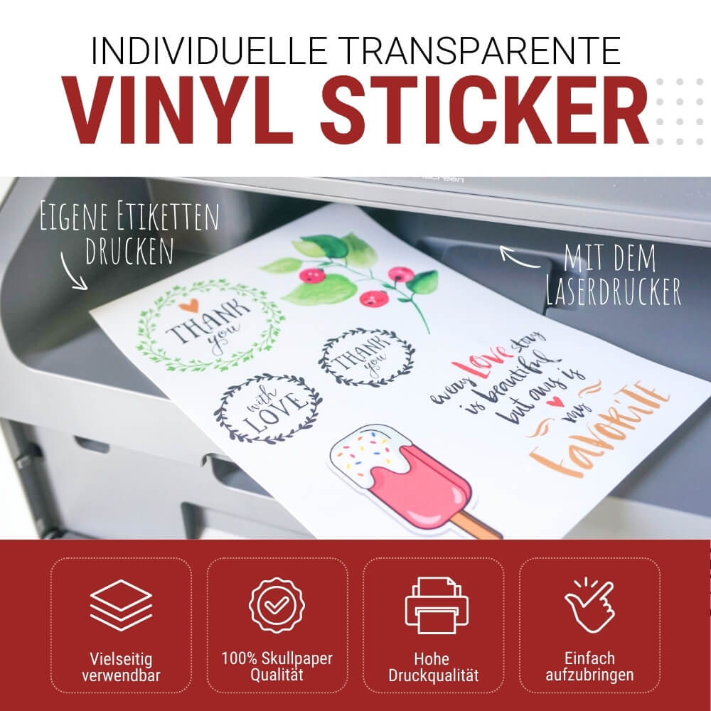 aufkleber folie zum selber drucken