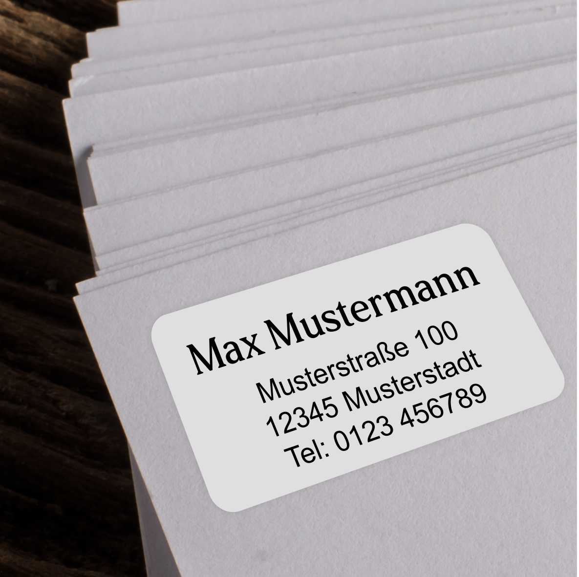 kleine adressaufkleber