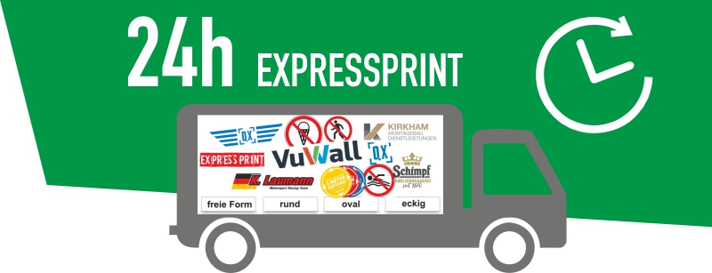 aufkleber drucken overnight