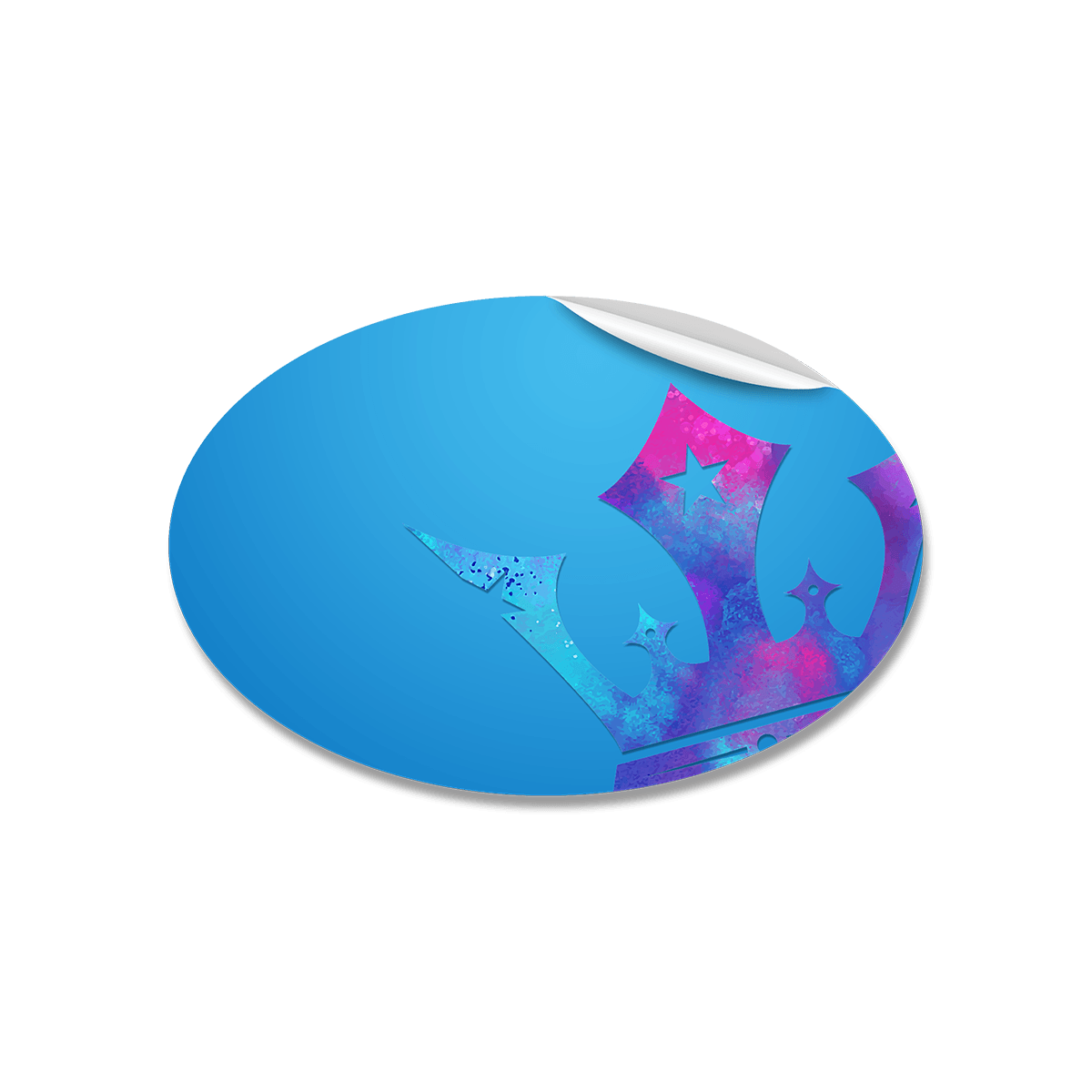 aufkleber oval drucken