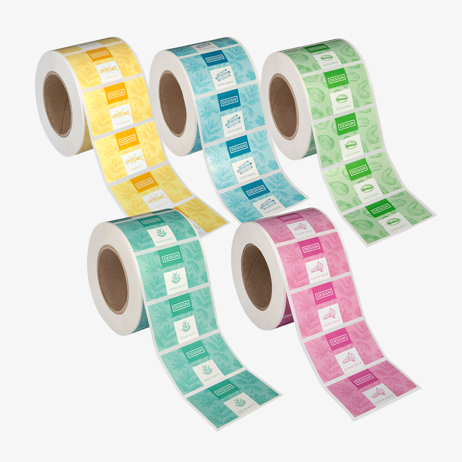 aufkleber rolle drucken