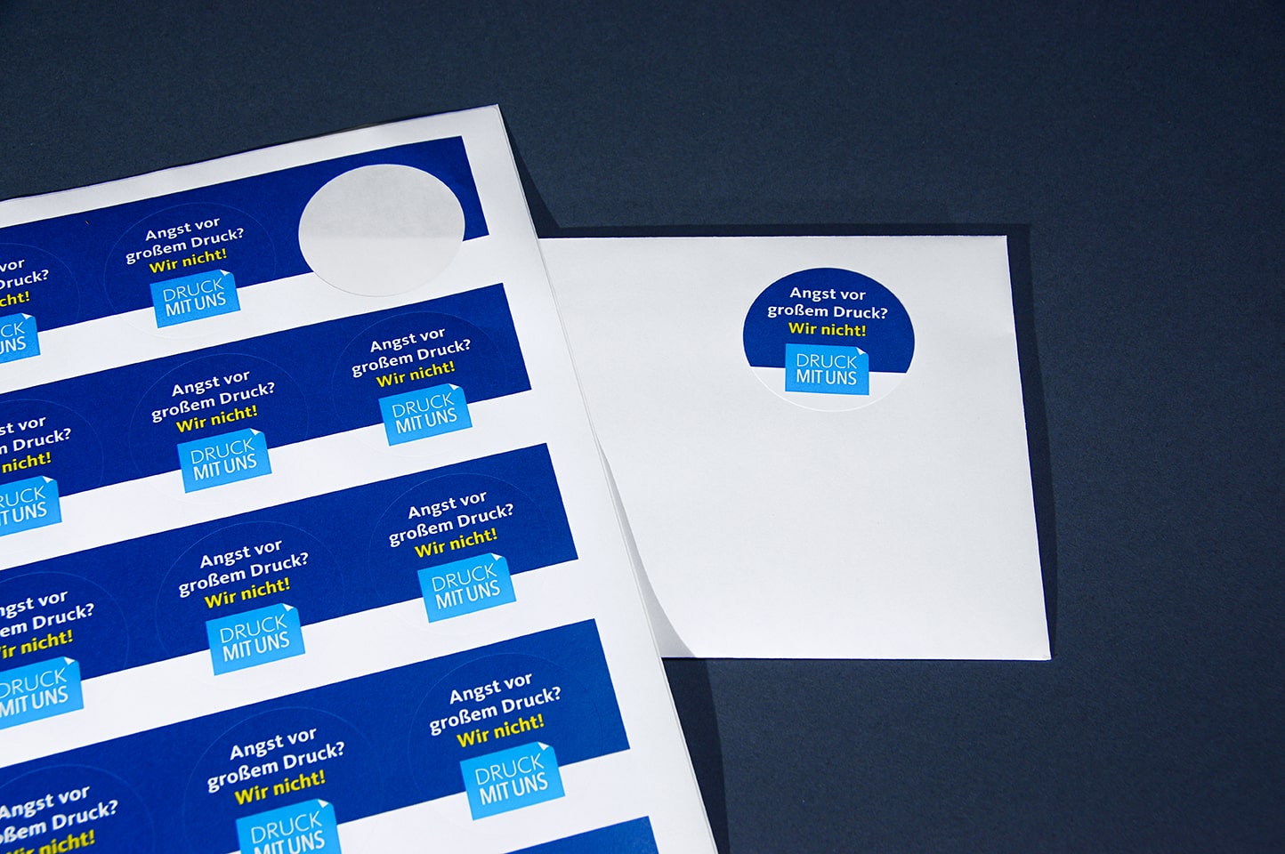 druckerei etiketten aufkleber