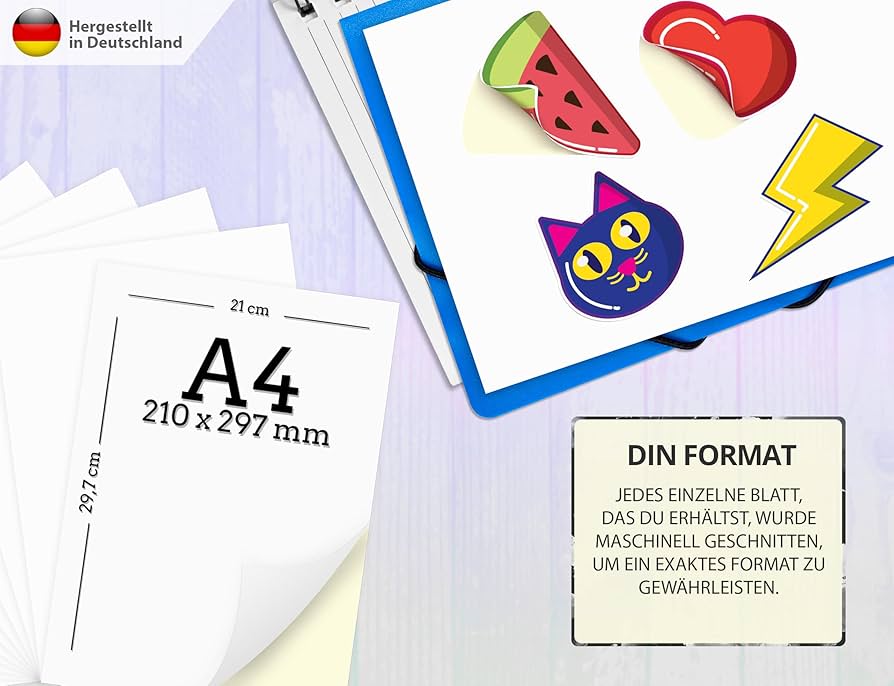 etiketten papier din a4