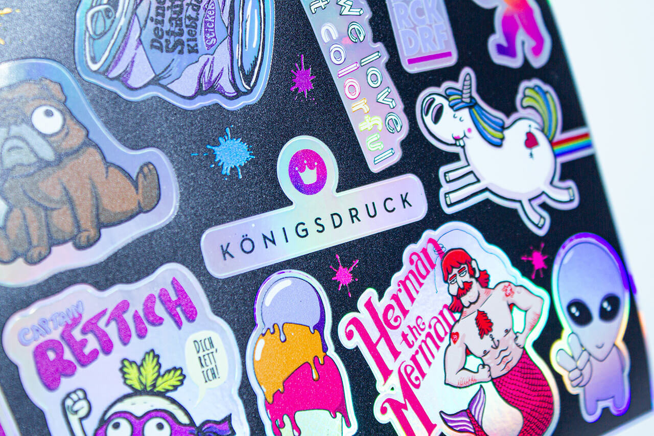 hologramm aufkleber drucken