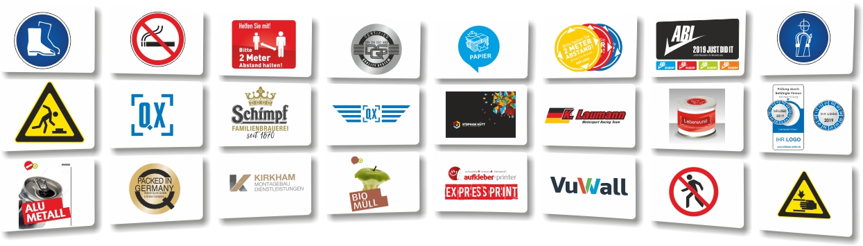 klebesticker drucken