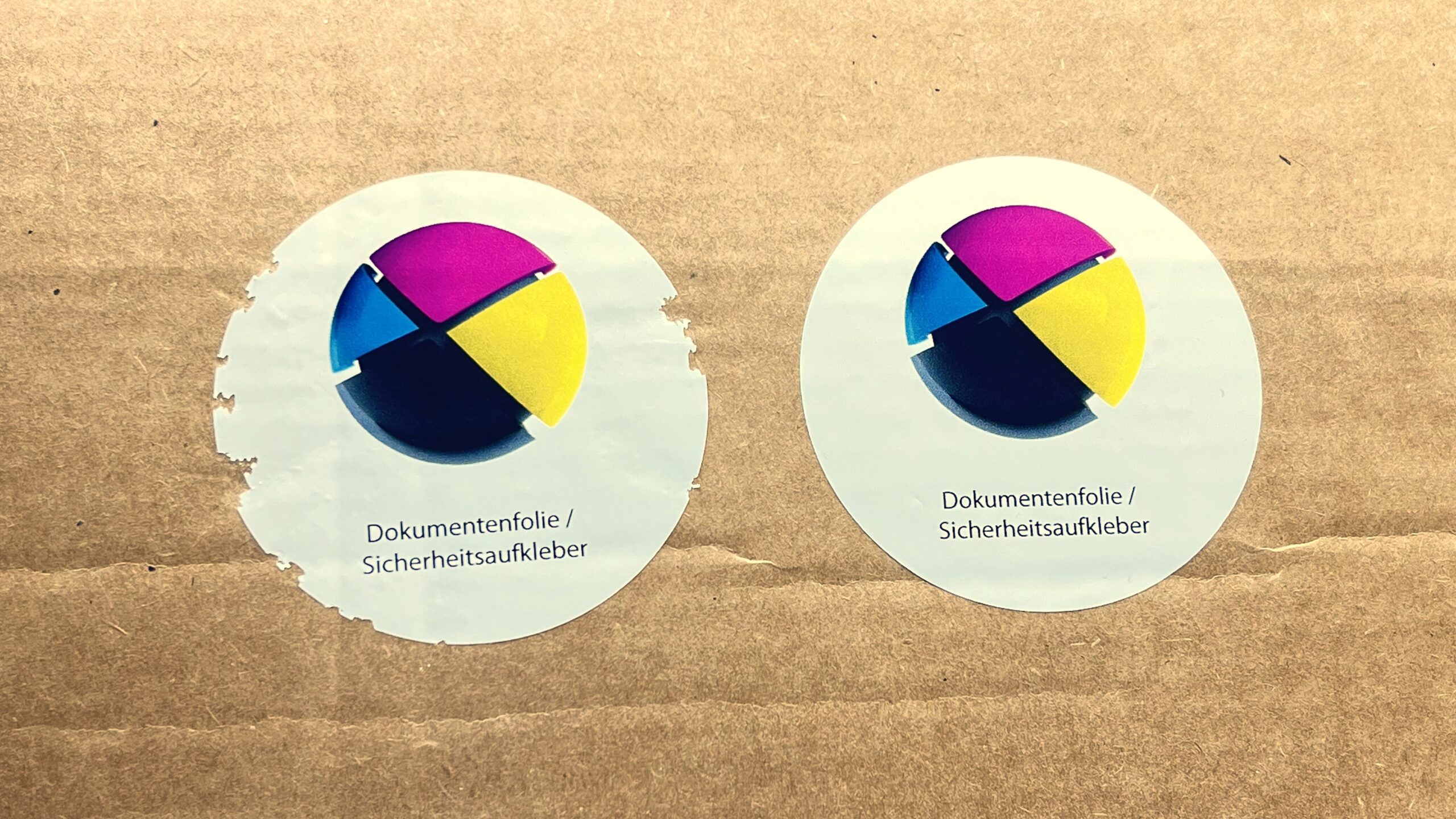 sicherheitsaufkleber druck