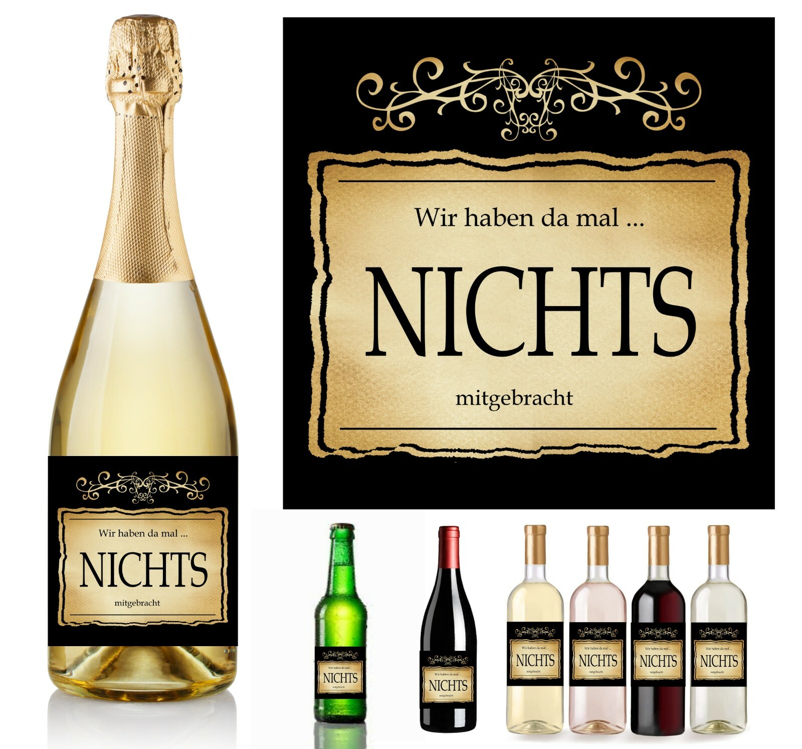 etiketten für flaschen