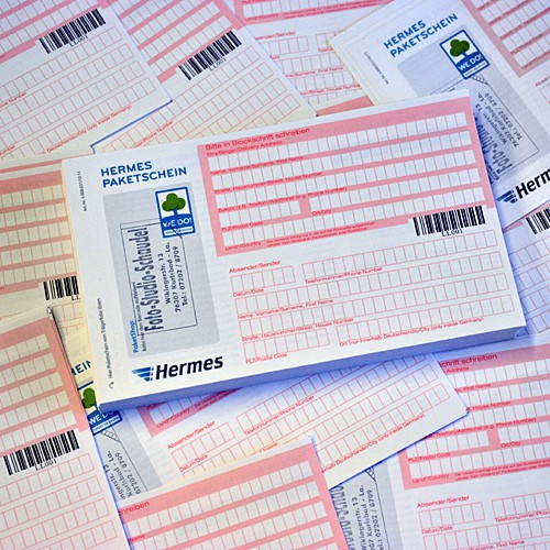 hermes paketaufkleber