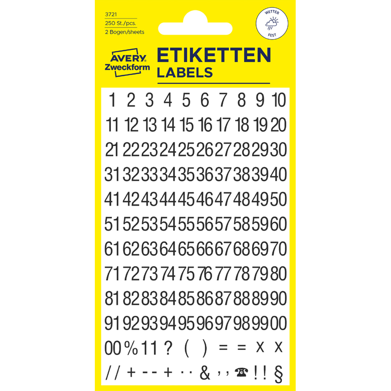 avery etiketten