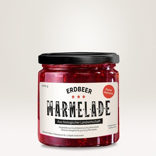 etiketten marmelade