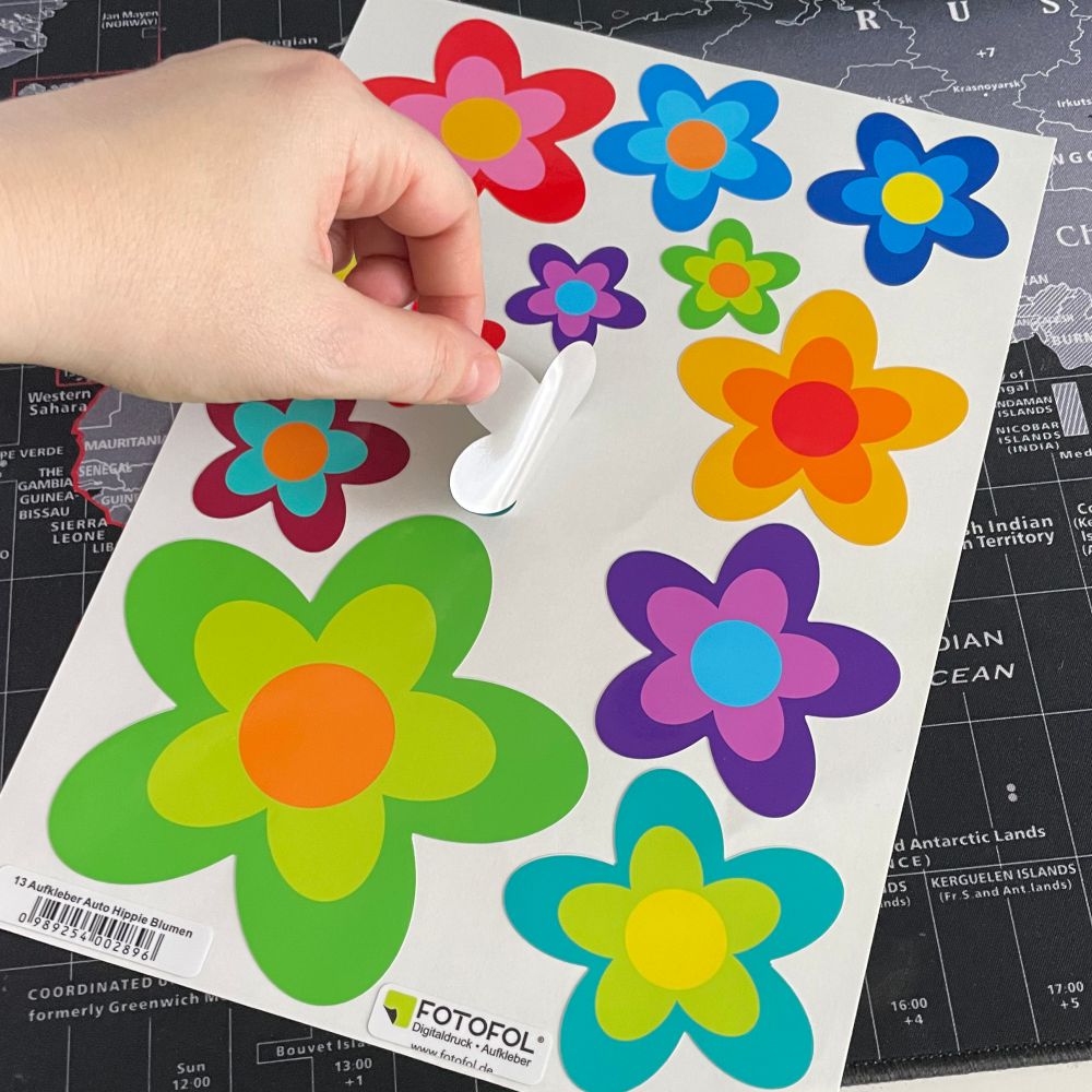 prilblumen aufkleber