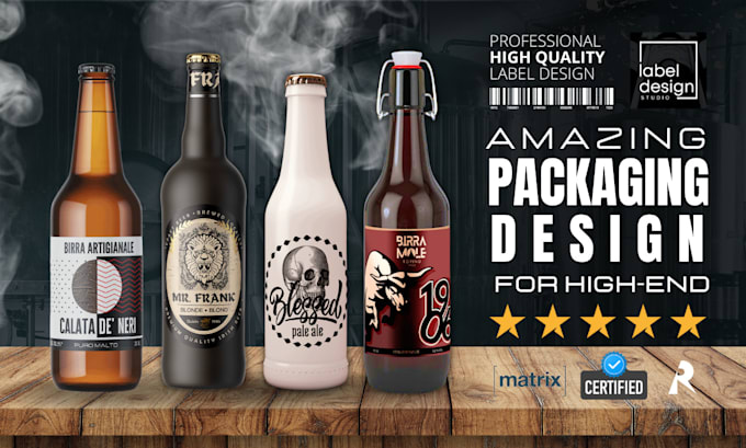 etikett bierflasche