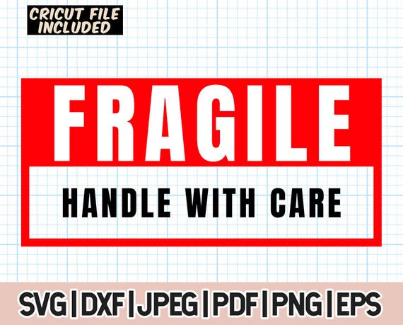 handle with care aufkleber
