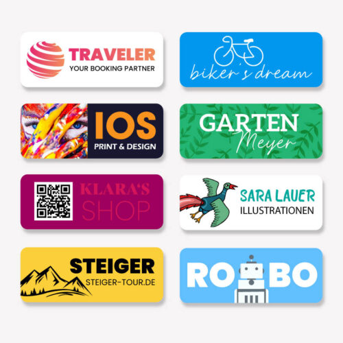firmenlogo aufkleber